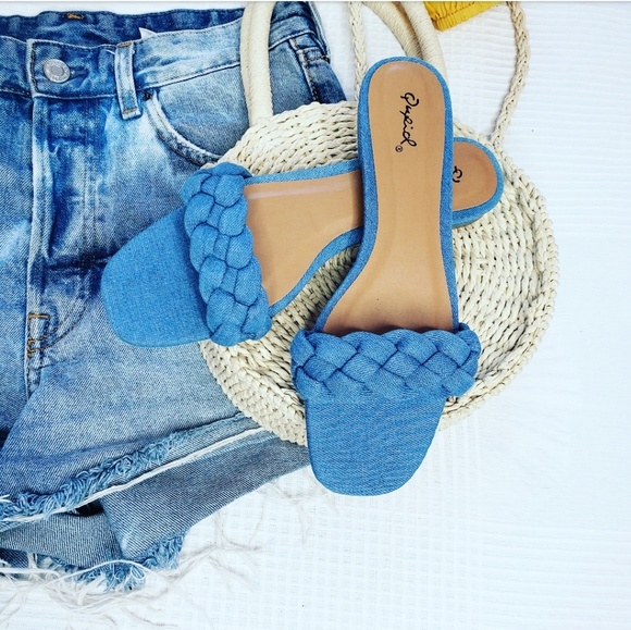 Price firm!//The Bernadette// denim sandal - Picture 3 of 6